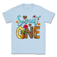 Dusty Blue sweet one pineapple Classic Tee - Artiststas