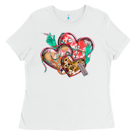 White nurse hearts Ladies Tee - CowGirlArtShop