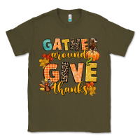 Army Green gather around and give thanks Classic Tee - CowGirlArtShop