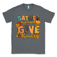 Charcoal Heather gather around and give thanks Classic Tee - CowGirlArtShop