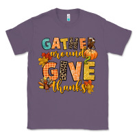 Lavender gather around and give thanks Classic Tee - CowGirlArtShop