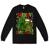 Black merry christmas dragon Long Sleeve Tee - FaDigitalArtStudio