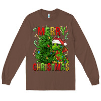 Chestnut merry christmas dragon Long Sleeve Tee - FaDigitalArtStudio