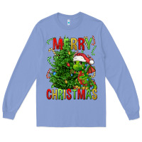 Colony Blue merry christmas dragon Long Sleeve Tee - FaDigitalArtStudio