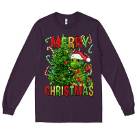 Plum merry christmas dragon Long Sleeve Tee - FaDigitalArtStudio