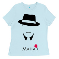 Baby Blue funny italian mafia gangster Ladies Tee - DesigneFamous