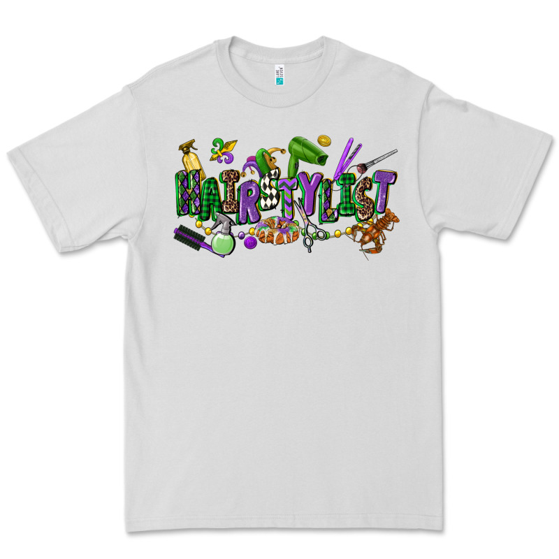 Hairstylist Mardi Gras Premium Tee by CowGirlArtShop | Teevron