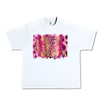 White Cancer Brushstroke Urban Heavy Tee - FaDigitalArtStudio