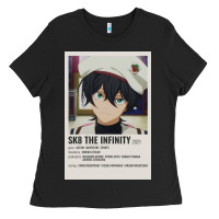 Black sk8 the infinity alternate movie poster Ladies Tee - DesigneFamous