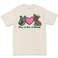 Bone peace love frenchie Premium Tee - RanaPortraitStore