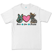 White peace love frenchie Premium Tee - RanaPortraitStore