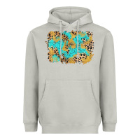 Moon Dust glitter leopard turquoise background Heavyweight Hoodie - AdoDesignShop