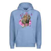 Colony Blue Baby Hippo With Tutu Premium Hoodie - LillyAllenDesigns