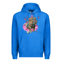 True Royal Baby Hippo With Tutu Premium Hoodie - LillyAllenDesigns