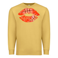 Antique Gold basketball lips Premium Sweatshirt - AdoDesignShop