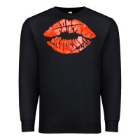 Black basketball lips Premium Sweatshirt - AdoDesignShop