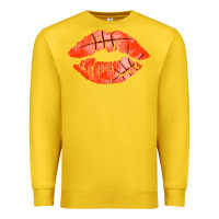 Lemon basketball lips Premium Sweatshirt - AdoDesignShop