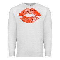 Oatmeal Heather basketball lips Premium Sweatshirt - AdoDesignShop