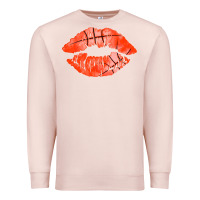 Pale Pink basketball lips Premium Sweatshirt - AdoDesignShop