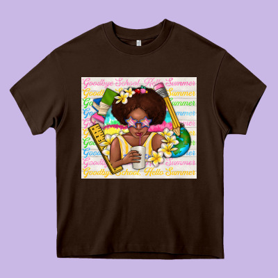 Goodbye School Hello Summer Heavy Core Tee Designed By Tumblerdesignbyshophia