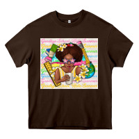 Chocolate Brown goodbye school hello summer Heavy Core Tee - TumblerDesignByShophia