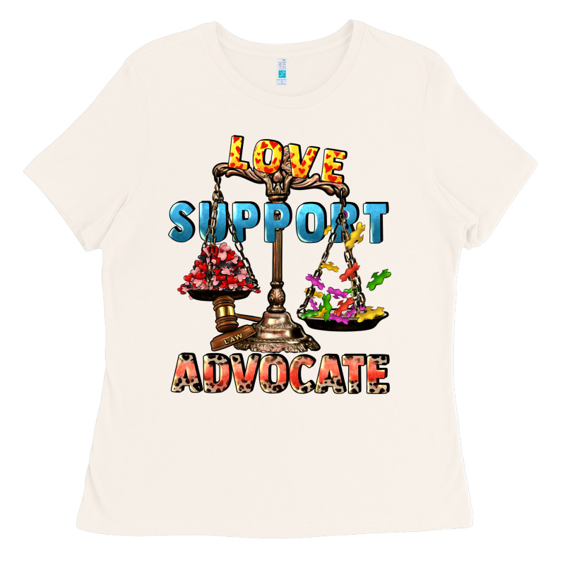 Love Support Advocate Ladies Tee by CowGirlArtShop | Teevron