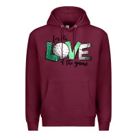 Burgundy for the love of the game golf Premium Hoodie - Jasminsmagicworld