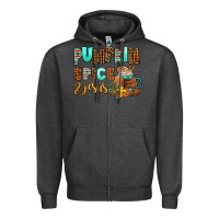 Charcoal Heather pumpkin spice and jesus Zipper Hoodie - AdoDesignShop