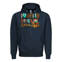 Navy pumpkin spice and jesus Zipper Hoodie - AdoDesignShop