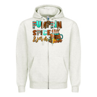 Oatmeal Heather pumpkin spice and jesus Zipper Hoodie - AdoDesignShop