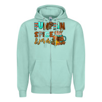 Seafoam pumpkin spice and jesus Zipper Hoodie - AdoDesignShop