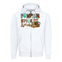 White pumpkin spice and jesus Zipper Hoodie - AdoDesignShop