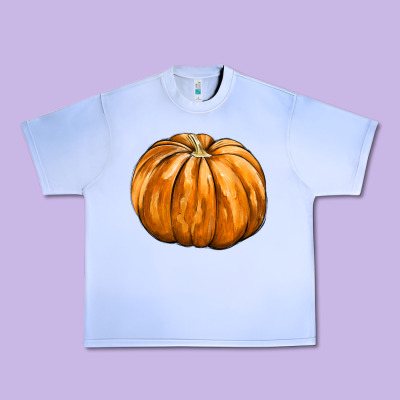 Pumpkin Urban Heavy Tee Designed By Fadigitalartstudio