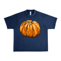 Navy Pumpkin Urban Heavy Tee - FaDigitalArtStudio