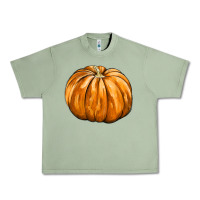 Oil Green Pumpkin Urban Heavy Tee - FaDigitalArtStudio