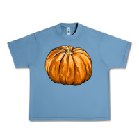 Pebble Blue Pumpkin Urban Heavy Tee - FaDigitalArtStudio