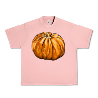 Salmon Pumpkin Urban Heavy Tee - FaDigitalArtStudio