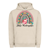Pigment French Oak hello kindergarten Urban Hoodie - JahusDesignShop