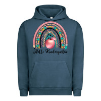 Pigment Midnight Navy hello kindergarten Urban Hoodie - JahusDesignShop