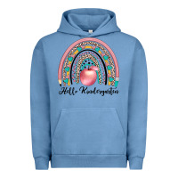 Pigment Pebble Blue hello kindergarten Urban Hoodie - JahusDesignShop
