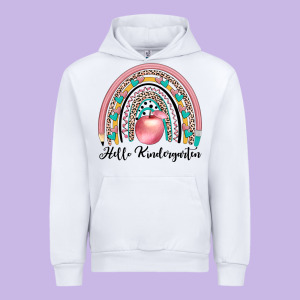 Hello Kindergarten Urban Hoodie Designed By Jahusdesignshop