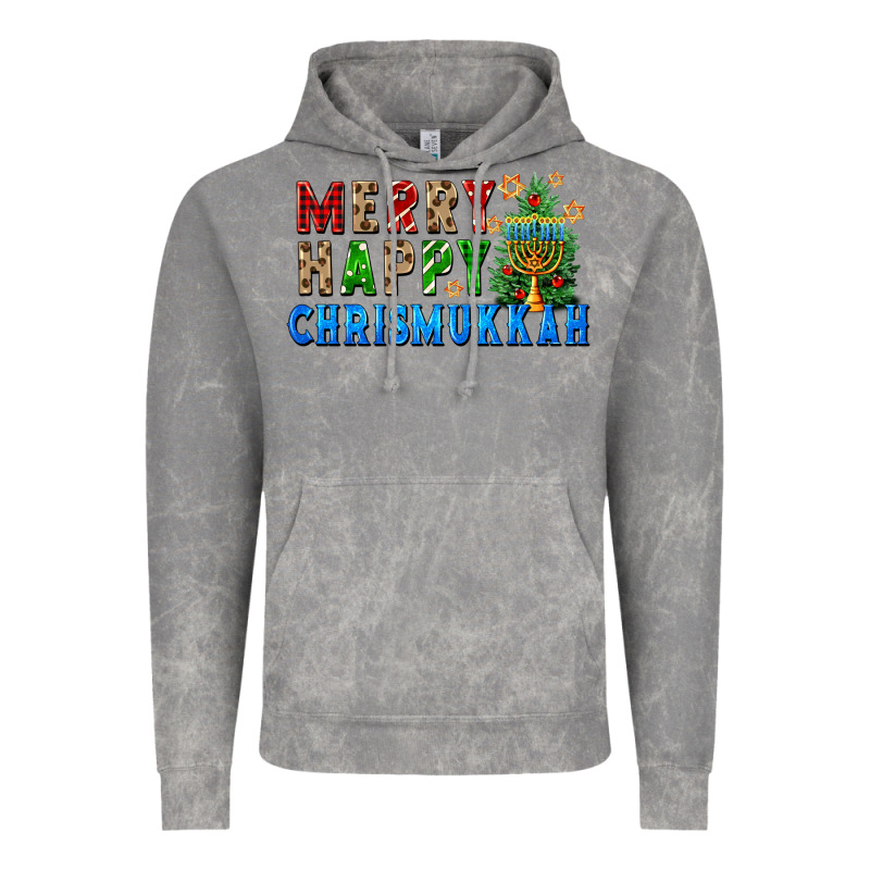 Merry Happy Chrismukkah Vintage Hoodie by FaDigitalArtStudio | Teevron