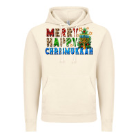 Vintage Artic merry happy chrismukkah Vintage Hoodie - FaDigitalArtStudio