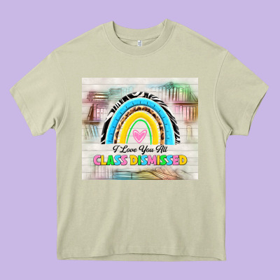 I Love You All Class Dismissed Heavy Core Tee Designed By Tumblerdesignbyshophia