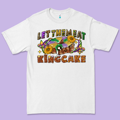 Let Them Eat King Cake Premium Tee Designed By Cowgirlartshop