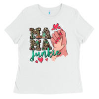 White Mama Junkie Mother's Day Ladies Tee - CowGirlArtShop