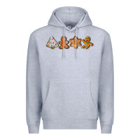 Heather Grey christmas cookies Premium Hoodie - LillyAllenDesigns