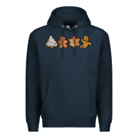 Navy christmas cookies Premium Hoodie - LillyAllenDesigns
