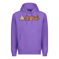 Purple christmas cookies Premium Hoodie - LillyAllenDesigns