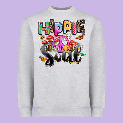 Hippie Soul Heavyweight Sweatshirt Designed By Adodesignshop
